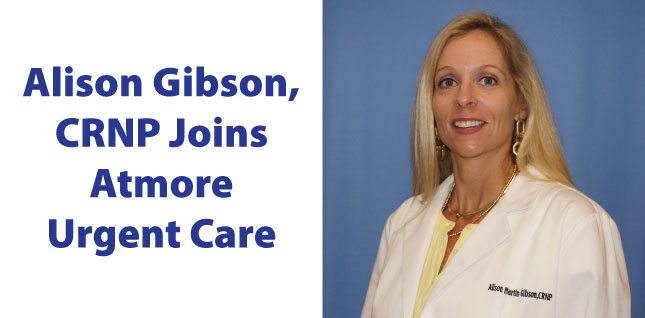 Gibson added to Atmore Urgent CareGibson added to Atmore Urgent Care