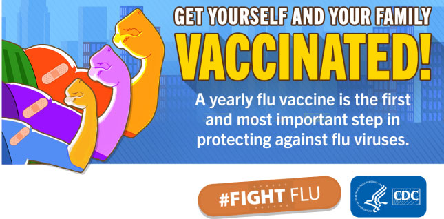 Local Officials Urge Flu ShotGet yourself and your family vaccinated! a yearly flu vaccine is the first and most important step in protecting against flu viruses.