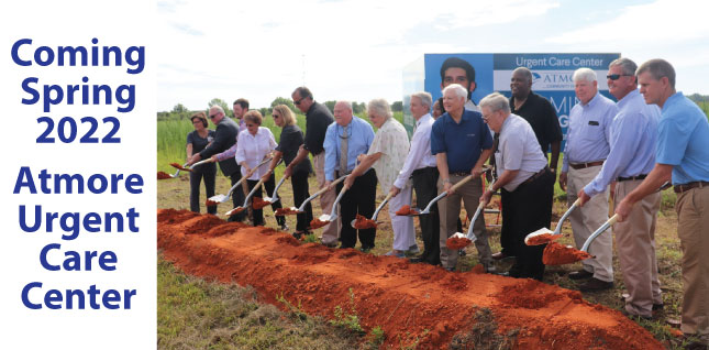 Atmore Urgent Care Breaks GroundAtmore Community Hospital (ACH) holds groundbreaking ceremony for the ACH Urgent Care facility.  The ACH Urgent Care groundbreaking took place on June 29, 2021 across from Wind Creek Casino on Highway 21 in Atmore, Ala.