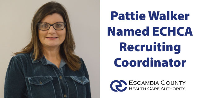 Escambia County Health Care Authority (ECHCA) Names Pattie Walker Human Resources Recruiting CoordinatorPicture of Pattie Walker