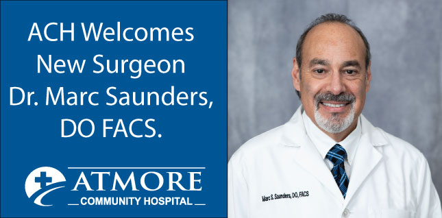 General Surgeon Dr. Marc Saunders, DO, FACS Joins Atmore Community HospitalDr. Marc Saunders, DO, FACS